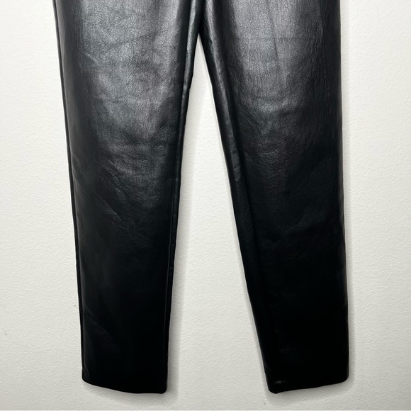 Aritzia Wilfred Melina Super High Rise Straight Leg Vegan Leather Pants - Picture 8 of 13